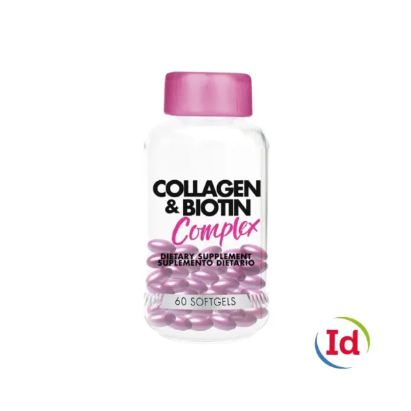 Collagen biotin complex 60 softgels interdrogas