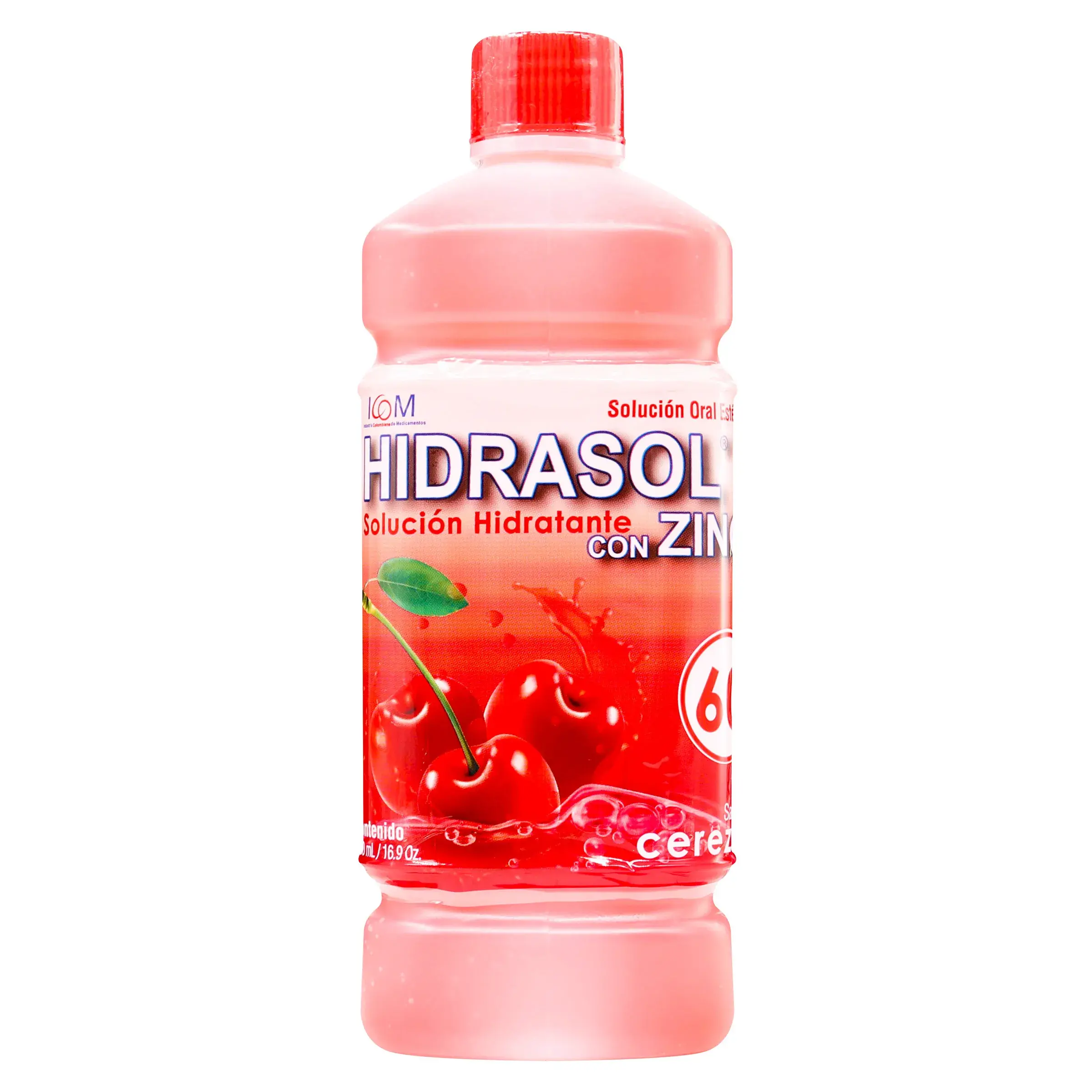 HIDRASOL 60 CON ZINC CEREZA 500ML ICOM
