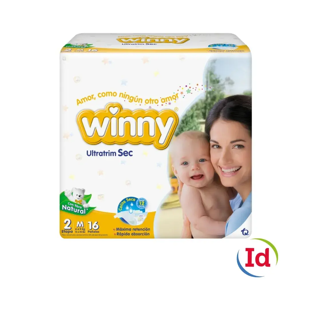 Pañal winny ultrat sec et 2 x 16 uni interdrogas