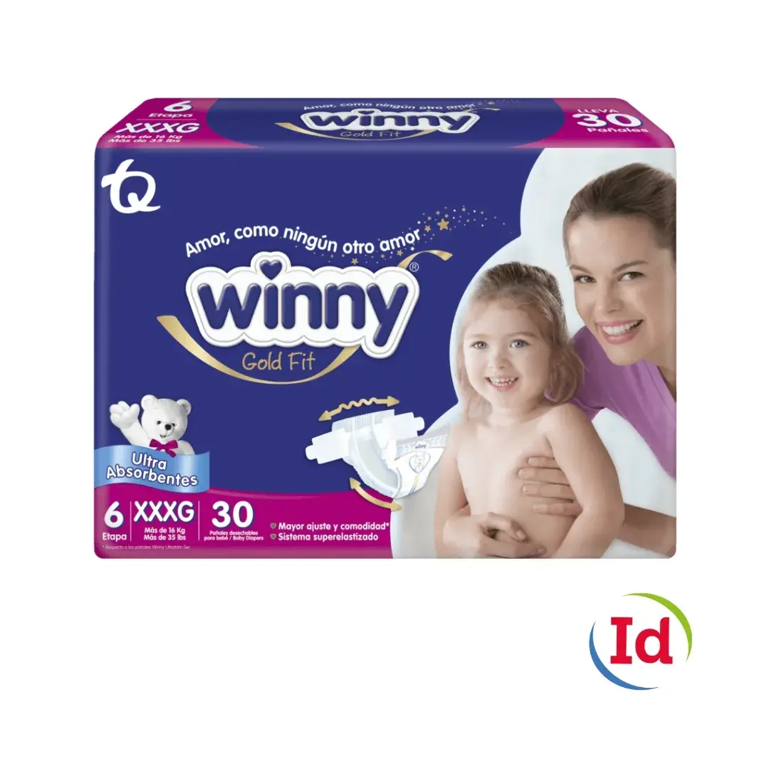 Pañal winny ult gold et 6 x 30 und interdrogas