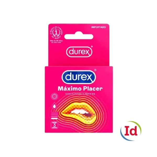 Preservat.Durex Maximo Placer 3 Und
