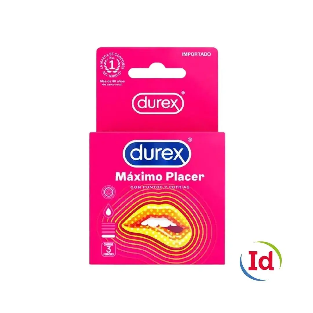 Preservat.Durex Maximo Placer 3 Und