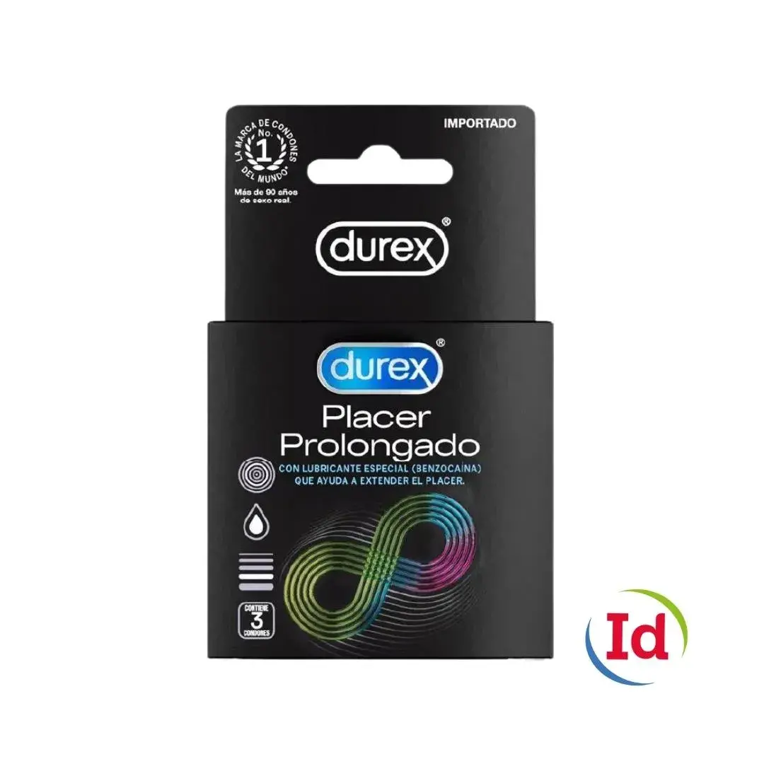 Preservat.Durex Placer Prolongado 3 Und