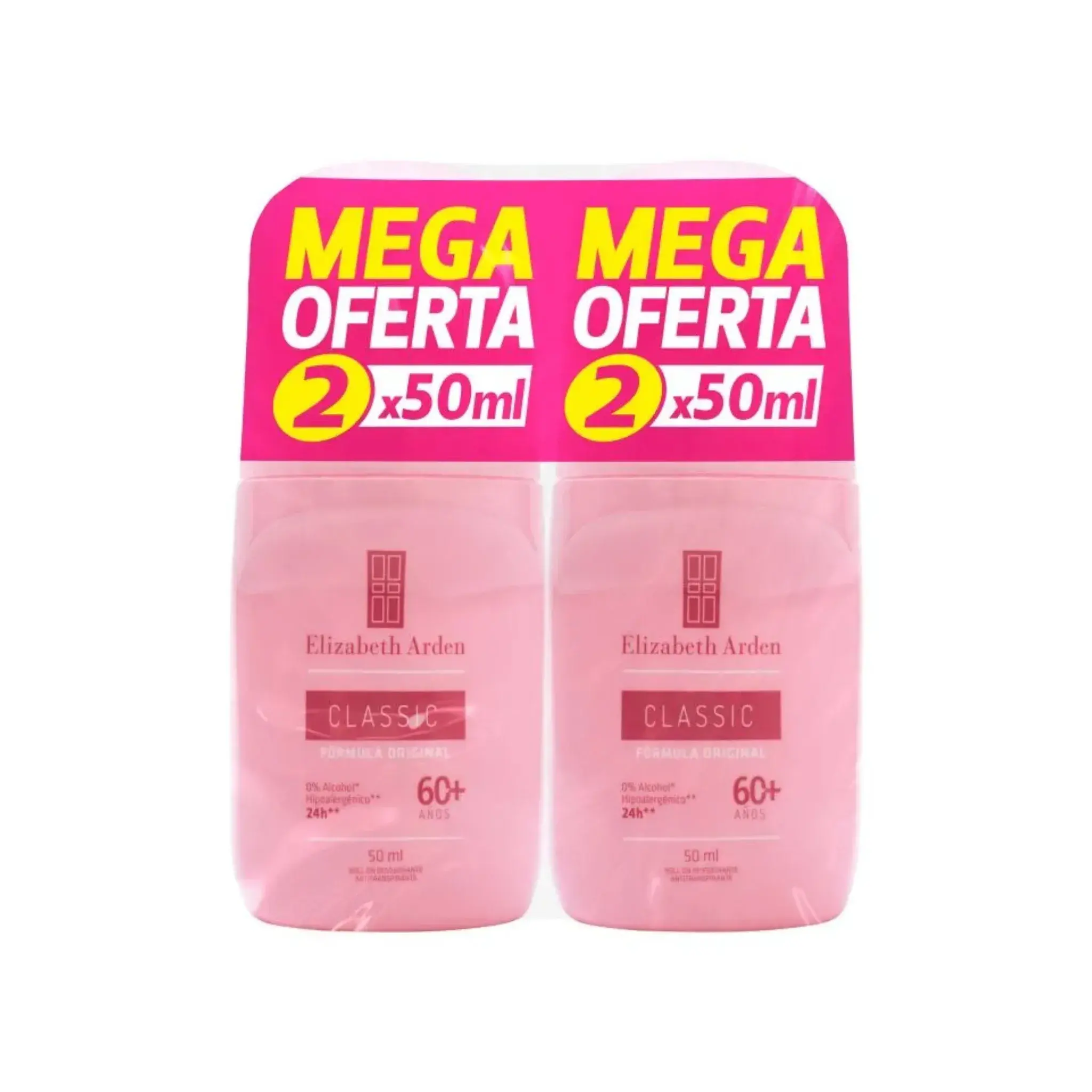 2 Desodorante Elizabeth Arden Nat.Roll On 50 Ml