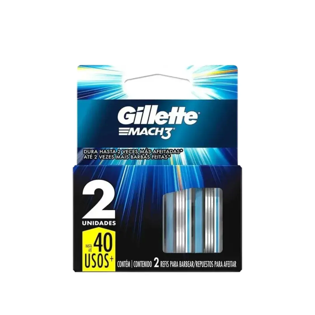 2 Repuestos Gillette Mach3 M?quina De Afeitar