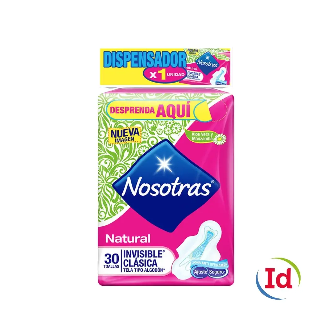 Toa.Nosotras Natural Inv.Clas.Tela 30Uds