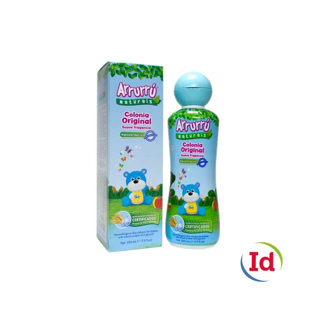 Colonia arrurru naturals azul 220 ml interdrogas