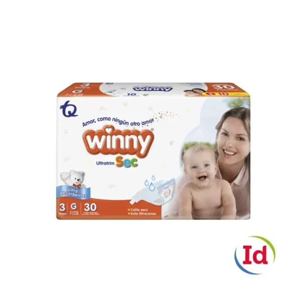 Pañal winny ult sec etp 3 x 30 interdrogas