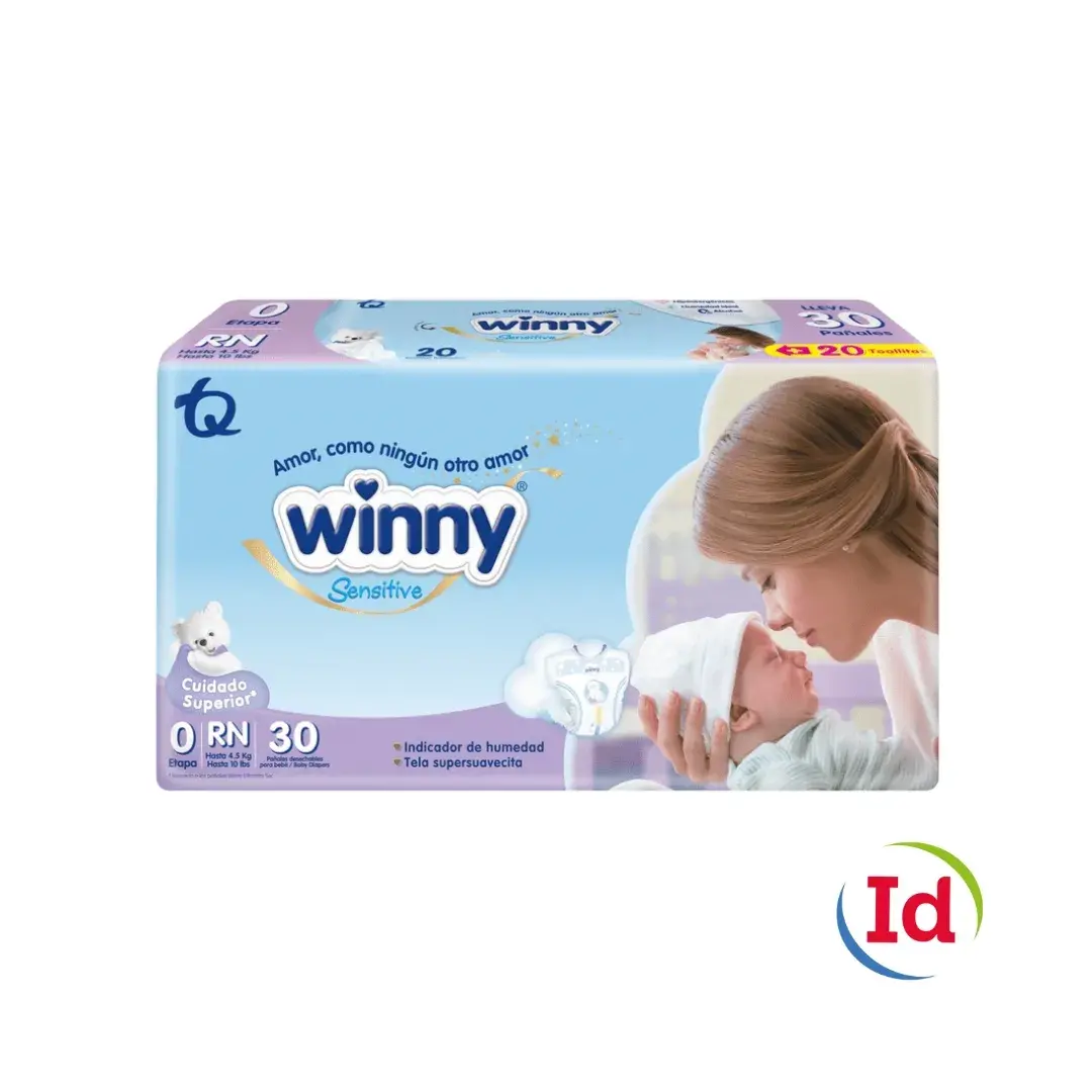 Pañal winny sensitive et 0 x 30 pañales interdrogas