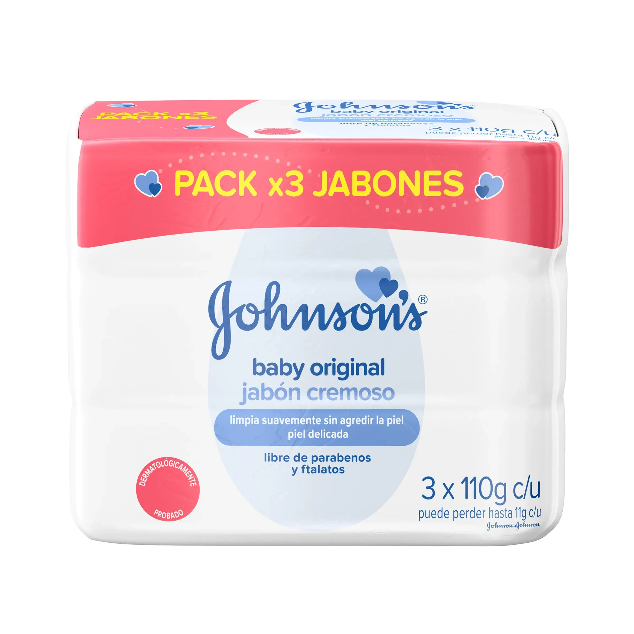 3 jabón jj baby original 110 gr