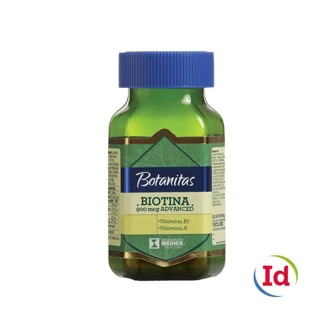 Biotina 900 mcg medick x 100 cap interdrogas