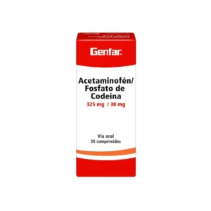 Acetaminofen + Codeina 325/30Mg 30 Tabletas Gf