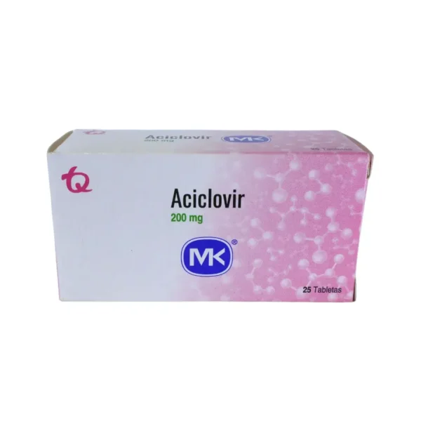 Aciclovir 200 Mg 25 Tabletas Mk