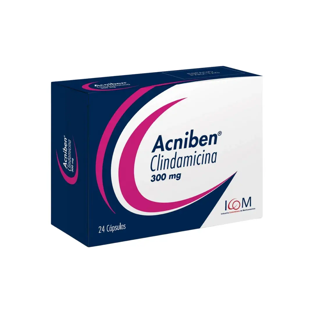 Acniben Clindamicina 300 Mg X 24 Capsulas Icom Mq