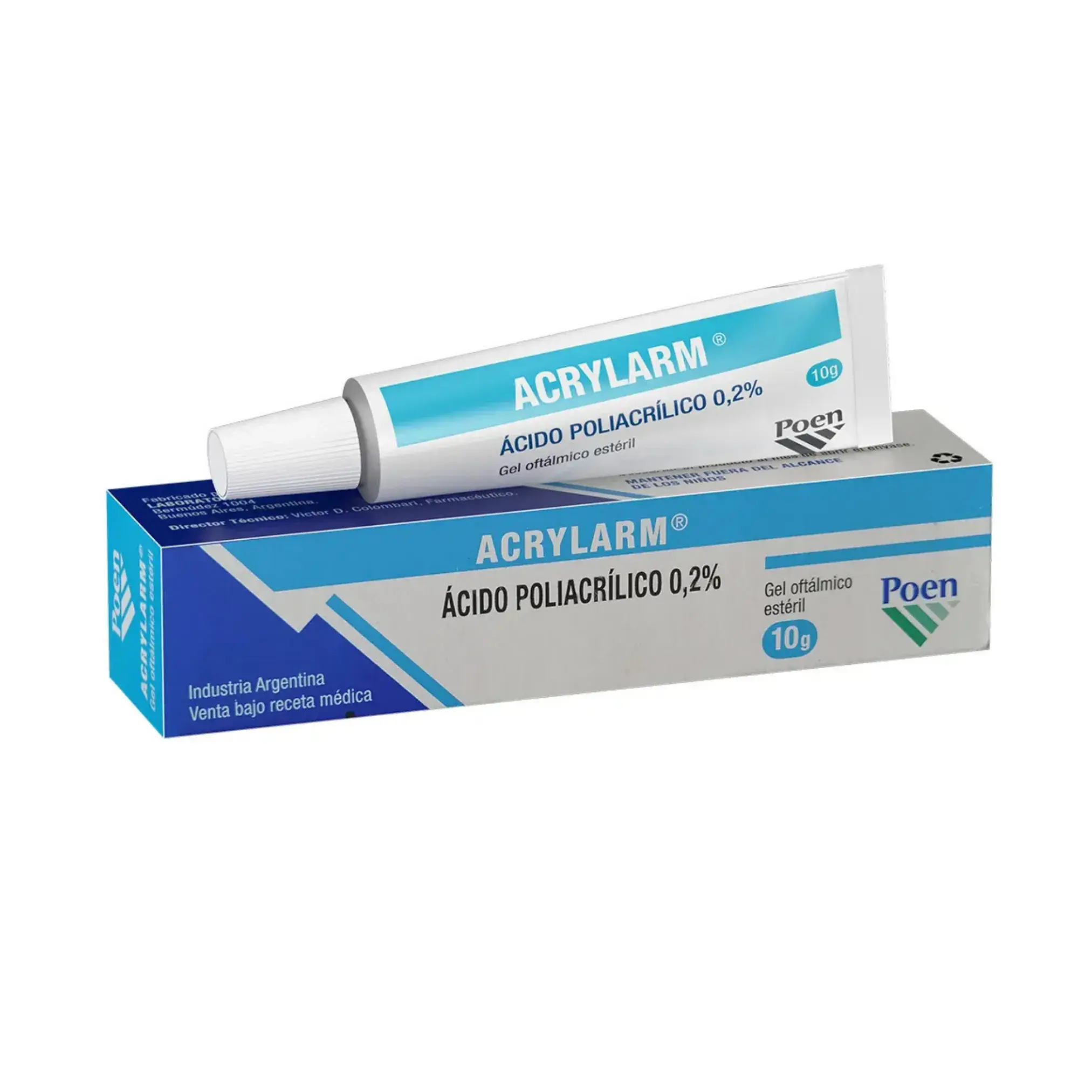 Acrylarm Gel Oftalmico Acido Poliacrilico X 10 Gr
