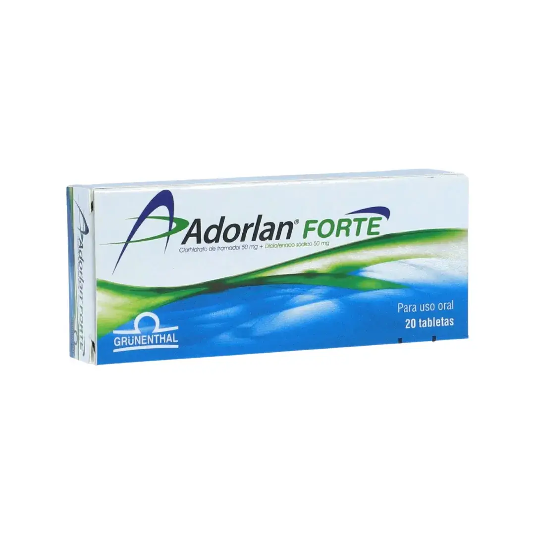 Adorlan Forte 50 Mg / 50 Mg 20 Tabletas