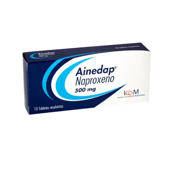 Ainedap Naproxeno 500 Mg 10 Tabletas Icom