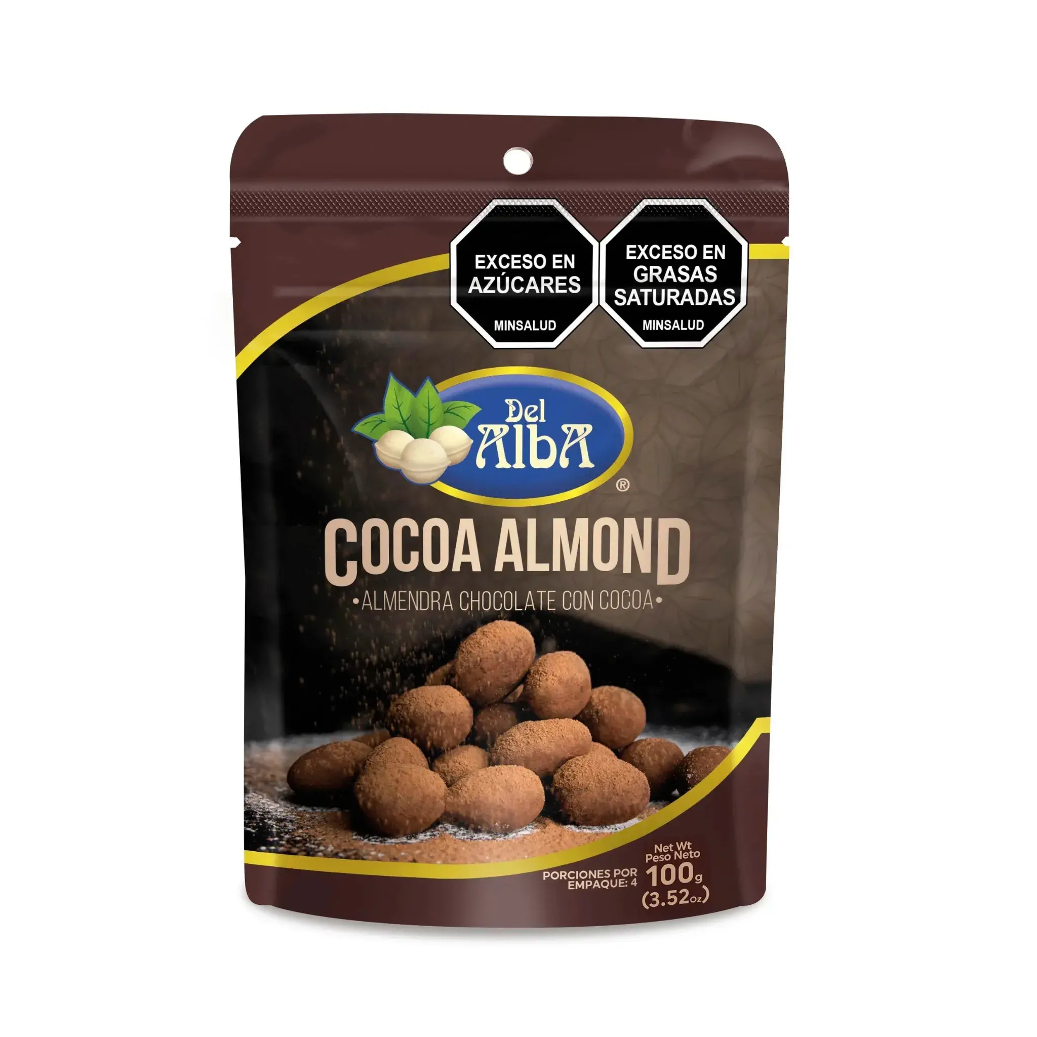 Almendra Con Cocoa Del Alba X 100 Gr