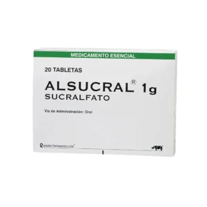 Alsucral Sucralfato 1 Gr X 20 Tabletas