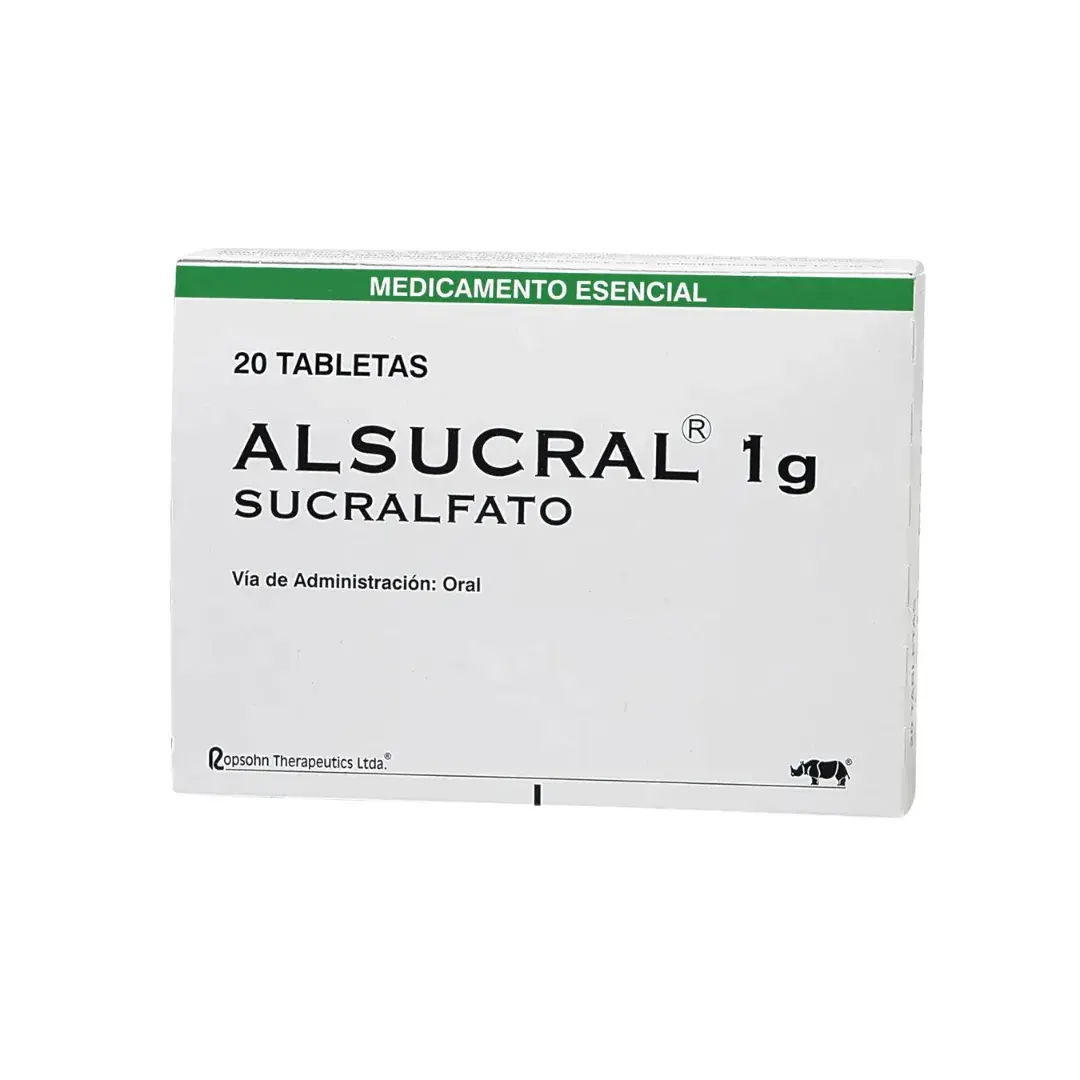 Alsucral Sucralfato 1 Gr X 20 Tabletas