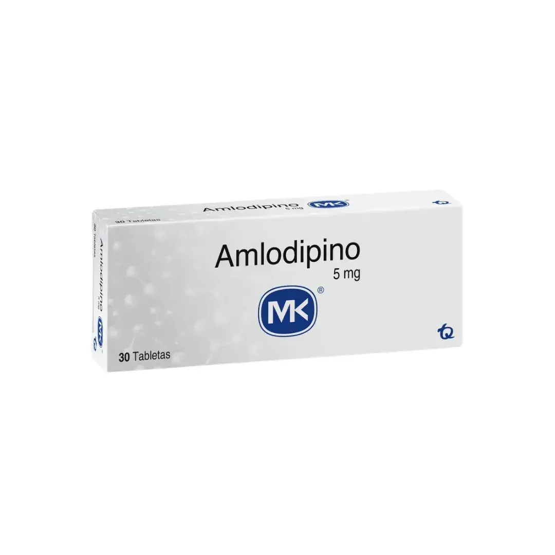 Amlodipino 5Mg 30 Tabletas Mk