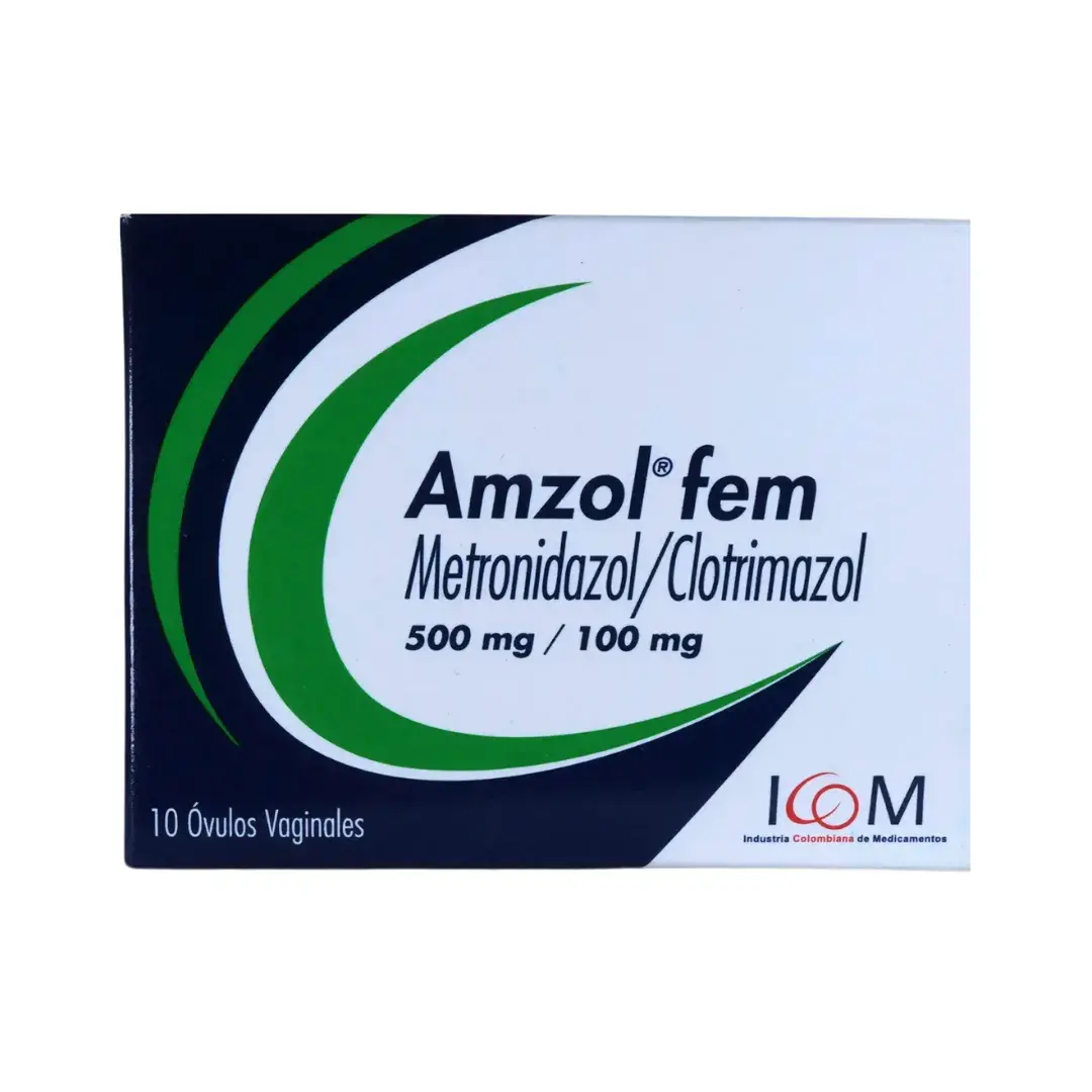 Amzol Fem Metronidazol + Clotrimazol 500/100 Mg X 10 Ovulos