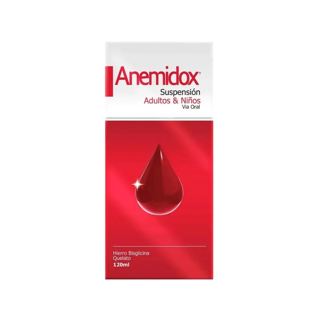 Anemidox Fumarato Ferroso + Acido Folico + Ascorbico Suspension X 120 Ml