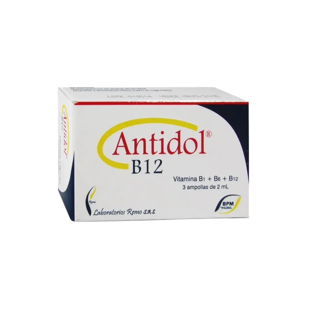 Antidol B-12 2 Ml X 3 Ampollas