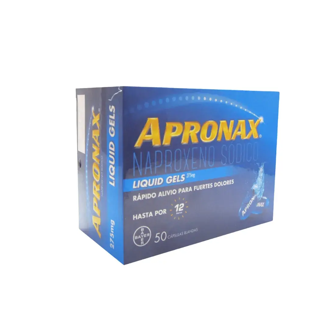 Apronax Liquid Gel Naproxeno Sodico 275 Mg X 50 Capsulas