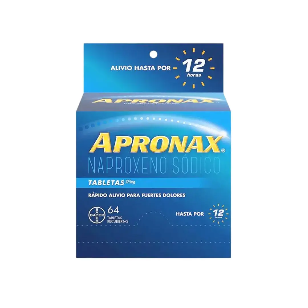 Apronax Naproxeno Sodico 275 Mg X 64 Tabletas
