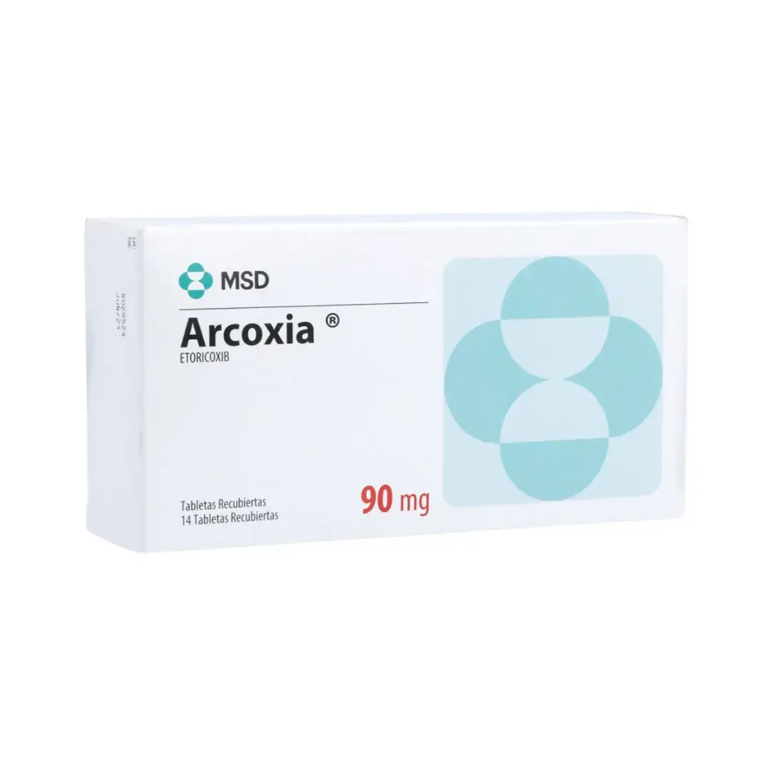 Arcoxia Etoricoxib 90 Mg X 14 Tabletas