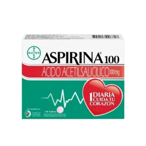 Aspirina Acetilsalicilico Acido 100 Mg 140 Tabletas