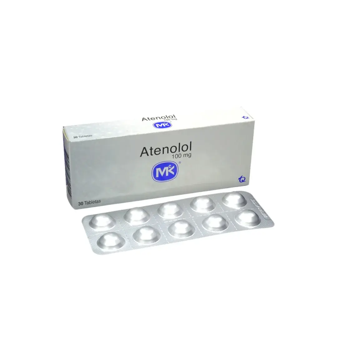 Atenolol 100 Mg 30 Tabletas Mk