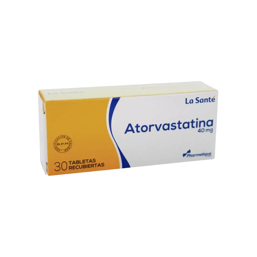 Atorvastatina 40 Mg 30 Tabletas Ls