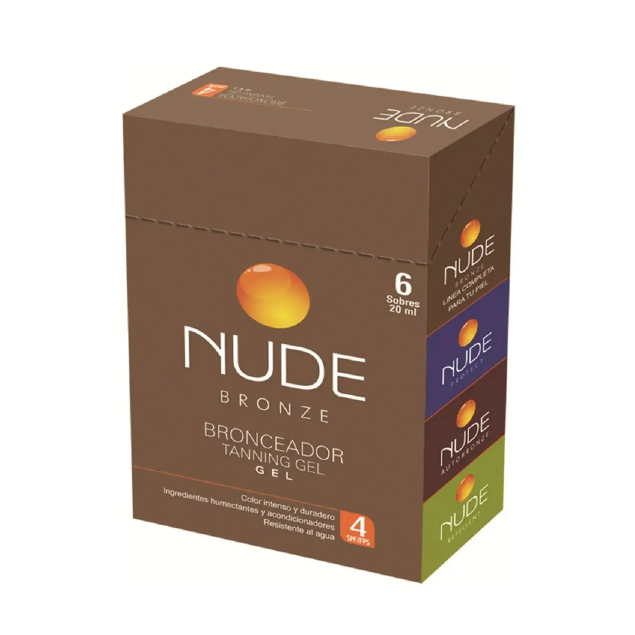 Autobron.Nude Self Tanner Cr 20 Ml 6 Sobres