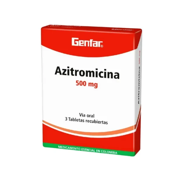 Azitromicina 500 Mg 3 Tabletas GF