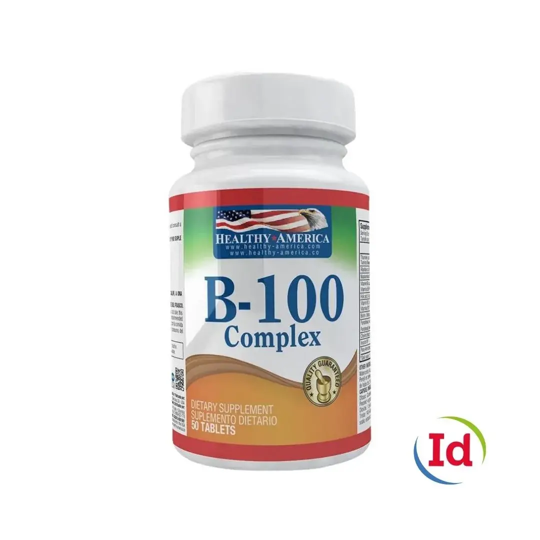 b-100 complex healthy america x 50 caplets
