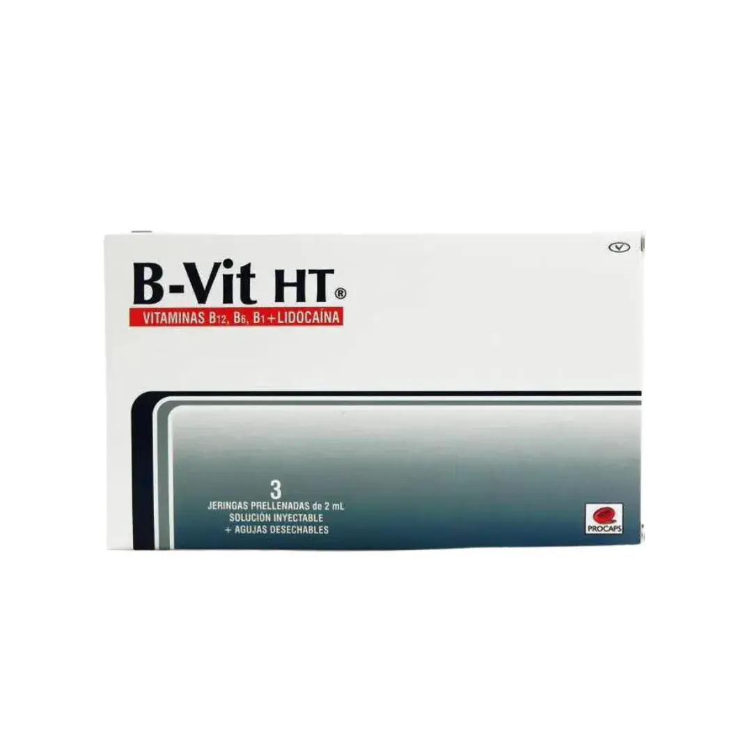B-Vit HT Vitamina B X 3 Ampollas Jeringa Prellenada