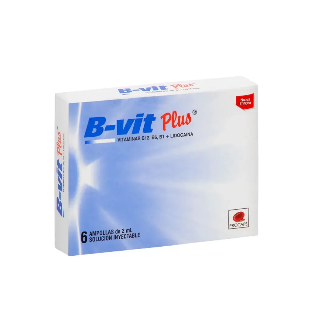 B-Vit Plus Vitamina B X 6 Ampollas