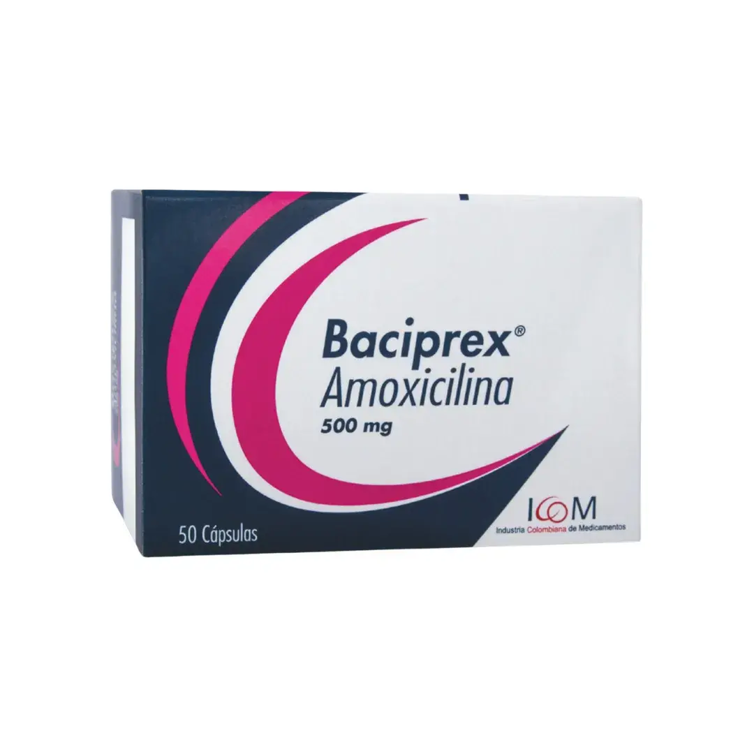 Baciprex Amoxicilina 500 Mg X 50 Capsulas Icom
