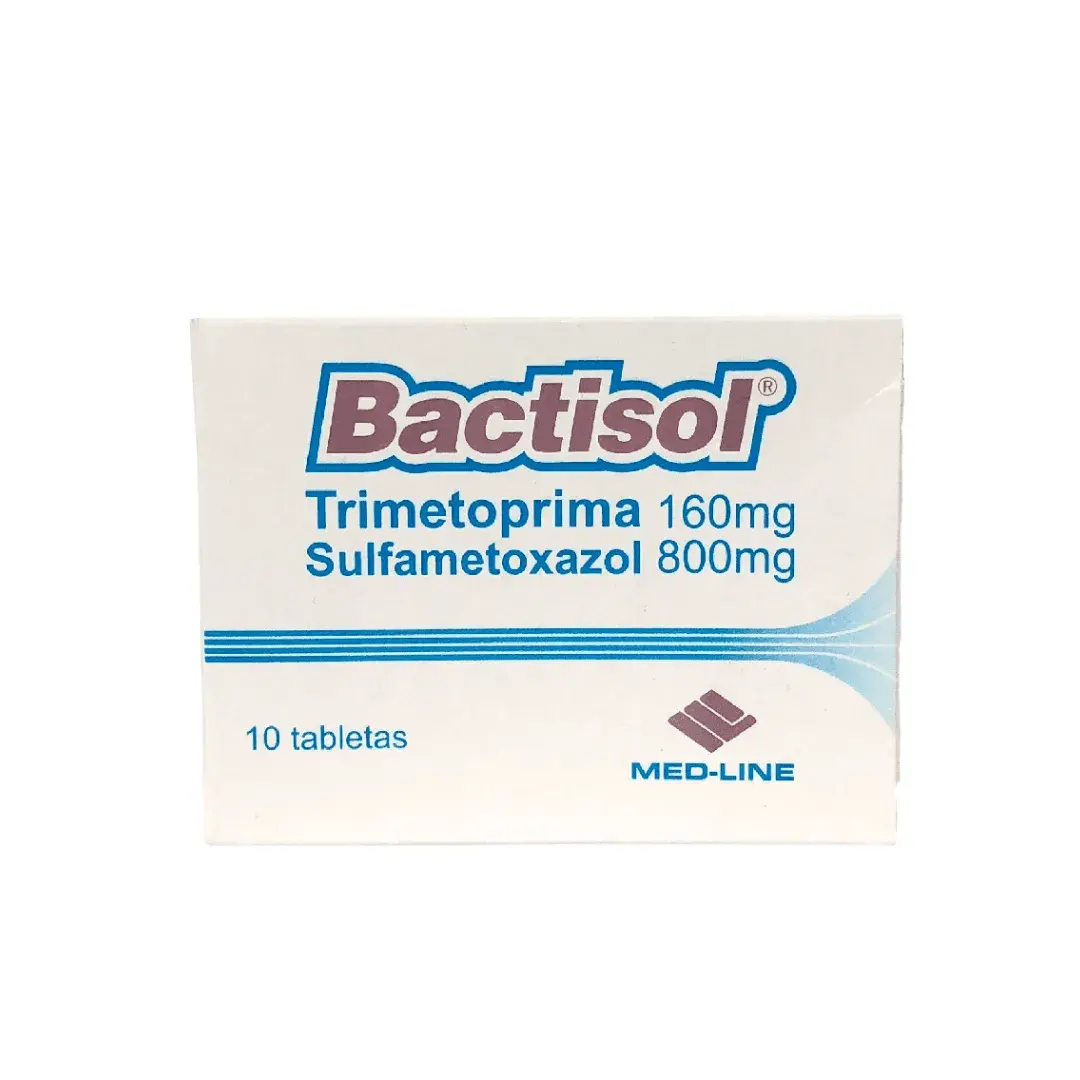 Bactisol Trimet/Sulfame 160Mg/800Mg X 10 Tabletas Med-Line