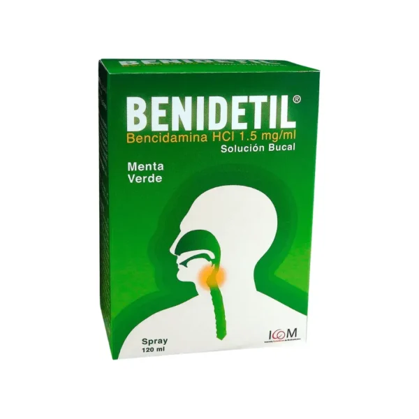 Benidetil Bencidamina 15Mg Ment 120 Ml Spr Icom