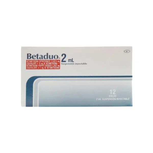 Betaduo Betametasona + Fosfato Disodico Vial 2 Ml X 12 Unidades