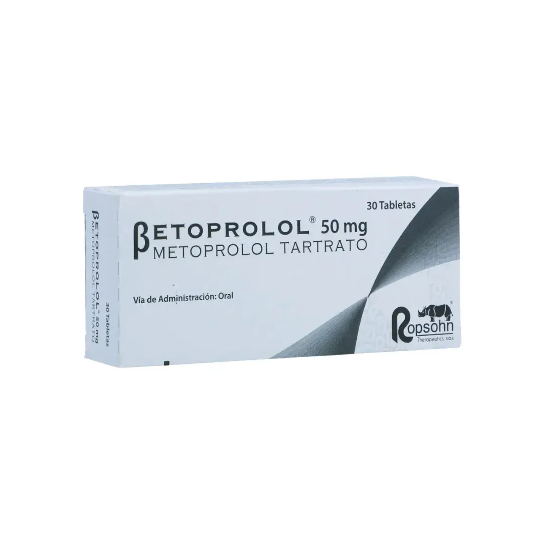 Betoprolol Metoprolol 50 Mg X 30 Tabletas