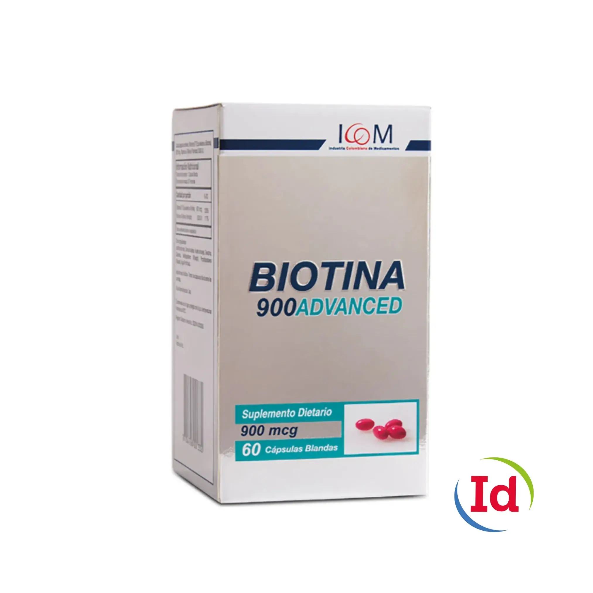 Biotina Advanced 900 Mg 60 Capsulas Blandas Icom
