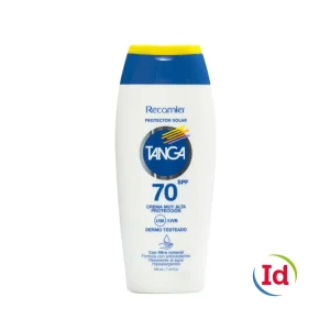 Bloqueador Solar Tanga SPF70 Adultos Crema X 220 Ml