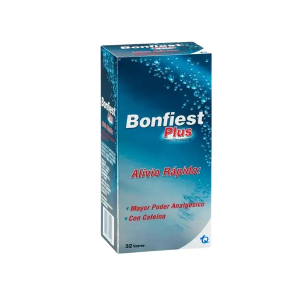 Bonfiest Lua Plus Acetilsalicilico + Bic De Sodio + Cafeina X 32 Sobres