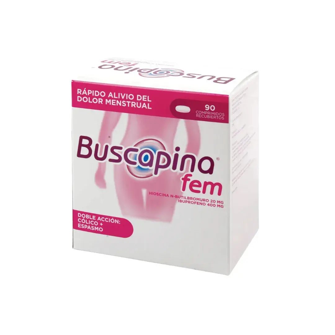 Buscapina Fem Hioscina + Ibuprofeno 90 Tabletas