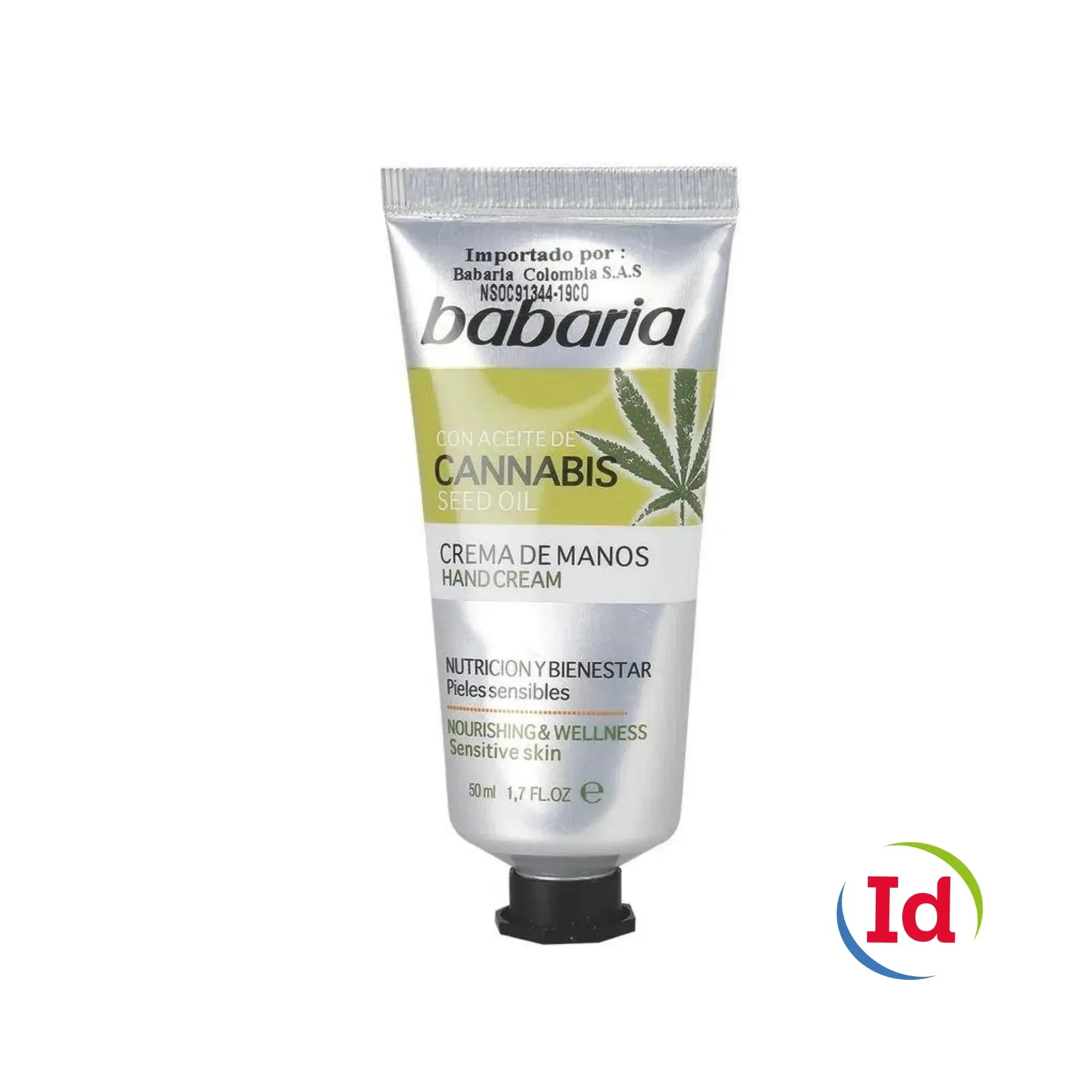 crema de manos babaria cannabis  50ml lb