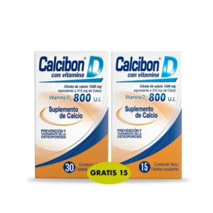 Calcibon D 800 Ui 30 Tabletas Gratis 15 Tabletas